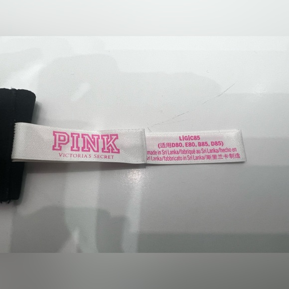 Victoria Secret Bralette - Black Embroidered Red Roses Triangle Bra / Size: L - Picture 9 of 9